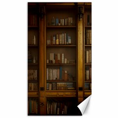 Books Book Shelf Shelves Knowledge Book Cover Gothic Old Ornate Library Canvas 40  X 72  by Maspions