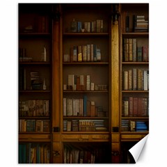 Books Book Shelf Shelves Knowledge Book Cover Gothic Old Ornate Library Canvas 11  X 14 