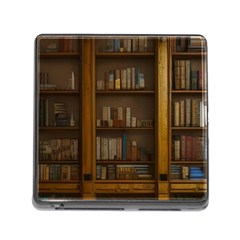 Books Book Shelf Shelves Knowledge Book Cover Gothic Old Ornate Library Memory Card Reader (square 5 Slot)