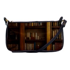 Books Book Shelf Shelves Knowledge Book Cover Gothic Old Ornate Library Shoulder Clutch Bag by Maspions