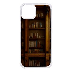 Books Book Shelf Shelves Knowledge Book Cover Gothic Old Ornate Library Iphone 14 Tpu Uv Print Case by Maspions