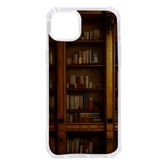 Books Book Shelf Shelves Knowledge Book Cover Gothic Old Ornate Library Iphone 14 Plus Tpu Uv Print Case by Maspions