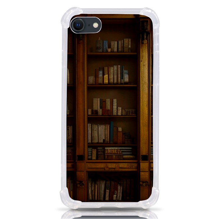 Books Book Shelf Shelves Knowledge Book Cover Gothic Old Ornate Library iPhone SE