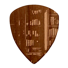 Books Book Shelf Shelves Knowledge Book Cover Gothic Old Ornate Library Wood Guitar Pick (set Of 10) by Maspions