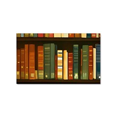 Books Bookshelves Library Fantasy Apothecary Book Nook Literature Study Sticker (rectangular) by Grandong