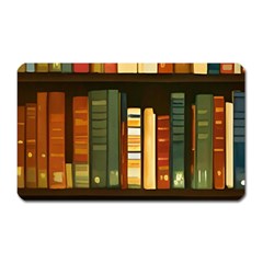 Books Bookshelves Library Fantasy Apothecary Book Nook Literature Study Magnet (rectangular) by Grandong