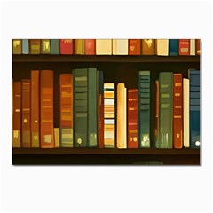 Books Bookshelves Library Fantasy Apothecary Book Nook Literature Study Postcard 4 x 6  (pkg Of 10) by Grandong