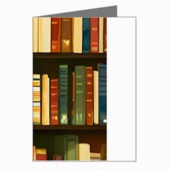 Books Bookshelves Library Fantasy Apothecary Book Nook Literature Study Greeting Card by Grandong