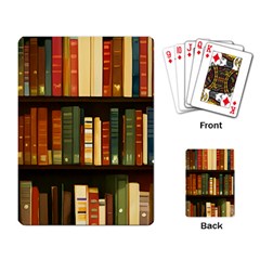 Books Bookshelves Library Fantasy Apothecary Book Nook Literature Study Playing Cards Single Design (rectangle) by Grandong