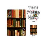 Books Bookshelves Library Fantasy Apothecary Book Nook Literature Study Playing Cards 54 Designs (Mini) Front - Spade3