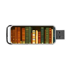 Books Bookshelves Library Fantasy Apothecary Book Nook Literature Study Portable Usb Flash (one Side) by Grandong