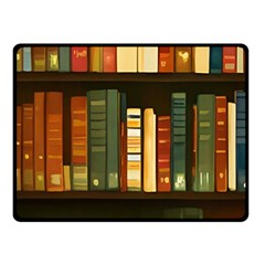 Books Bookshelves Library Fantasy Apothecary Book Nook Literature Study Two Sides Fleece Blanket (small) by Grandong