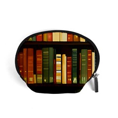 Books Bookshelves Library Fantasy Apothecary Book Nook Literature Study Accessory Pouch (small) by Grandong