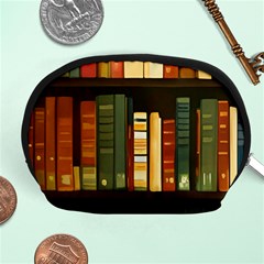 Books Bookshelves Library Fantasy Apothecary Book Nook Literature Study Accessory Pouch (medium) by Grandong