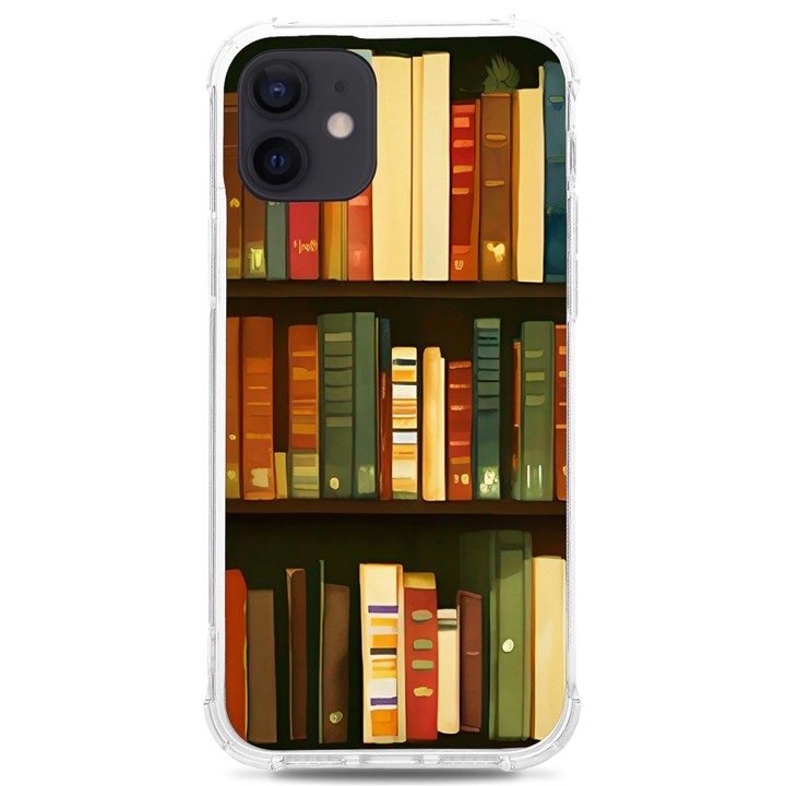 Books Bookshelves Library Fantasy Apothecary Book Nook Literature Study iPhone 12/12 Pro TPU UV Print Case