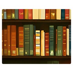 Books Bookshelves Library Fantasy Apothecary Book Nook Literature Study Premium Plush Fleece Blanket (medium) by Grandong