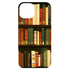 Books Bookshelves Library Fantasy Apothecary Book Nook Literature Study Iphone 14 Black Uv Print Case by Grandong