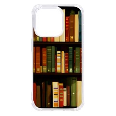 Books Bookshelves Library Fantasy Apothecary Book Nook Literature Study Iphone 14 Pro Tpu Uv Print Case by Grandong