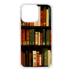 Books Bookshelves Library Fantasy Apothecary Book Nook Literature Study Iphone 13 Pro Tpu Uv Print Case by Grandong