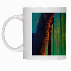 Nature Swamp Water Sunset Spooky Night Reflections Bayou Lake White Mug by Grandong