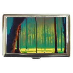 Nature Swamp Water Sunset Spooky Night Reflections Bayou Lake Cigarette Money Case by Grandong