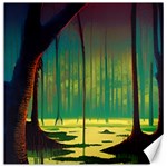 Nature Swamp Water Sunset Spooky Night Reflections Bayou Lake Canvas 20  x 20  19 x19.27  Canvas - 1