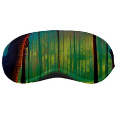 Nature Swamp Water Sunset Spooky Night Reflections Bayou Lake Sleep Mask by Grandong