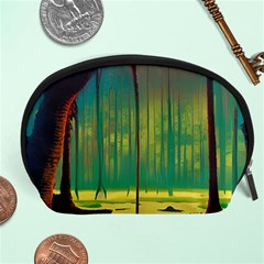 Nature Swamp Water Sunset Spooky Night Reflections Bayou Lake Accessory Pouch (large) by Grandong