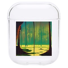 Nature Swamp Water Sunset Spooky Night Reflections Bayou Lake Hard Pc Airpods 1/2 Case by Grandong