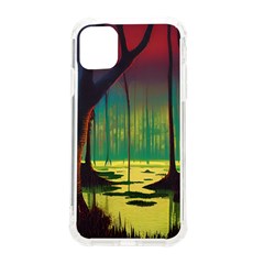 Nature Swamp Water Sunset Spooky Night Reflections Bayou Lake Iphone 11 Tpu Uv Print Case by Grandong