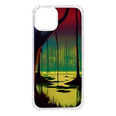 Nature Swamp Water Sunset Spooky Night Reflections Bayou Lake Iphone 14 Tpu Uv Print Case by Grandong