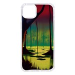 Nature Swamp Water Sunset Spooky Night Reflections Bayou Lake iPhone 14 Plus TPU UV Print Case Front