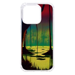 Nature Swamp Water Sunset Spooky Night Reflections Bayou Lake Iphone 14 Pro Tpu Uv Print Case by Grandong