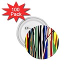 Abstract Trees Colorful Artwork Woods Forest Nature Artistic 1.75  Buttons (100 pack)  Front