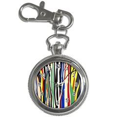 Abstract Trees Colorful Artwork Woods Forest Nature Artistic Key Chain Watches by Grandong