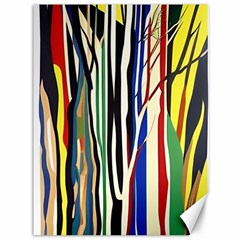 Abstract Trees Colorful Artwork Woods Forest Nature Artistic Canvas 36  X 48  by Grandong