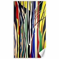 Abstract Trees Colorful Artwork Woods Forest Nature Artistic Canvas 40  X 72  by Grandong