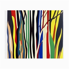 Abstract Trees Colorful Artwork Woods Forest Nature Artistic Small Glasses Cloth (2 Sides) by Grandong