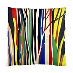 Abstract Trees Colorful Artwork Woods Forest Nature Artistic Standard Cushion Case (Two Sides) Back