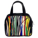 Abstract Trees Colorful Artwork Woods Forest Nature Artistic Classic Handbag (Two Sides) Front