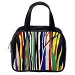 Abstract Trees Colorful Artwork Woods Forest Nature Artistic Classic Handbag (Two Sides) Back