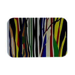 Abstract Trees Colorful Artwork Woods Forest Nature Artistic Open Lid Metal Box (silver)   by Grandong