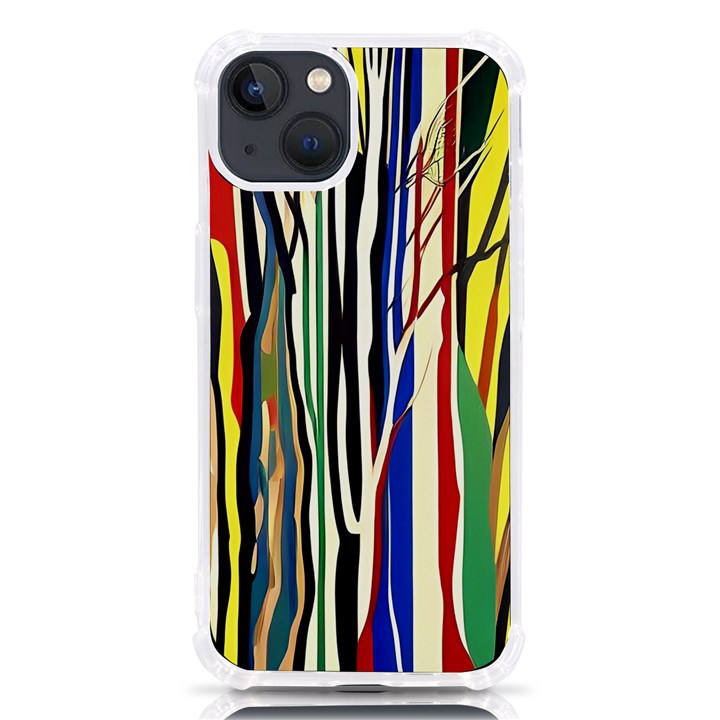 Abstract Trees Colorful Artwork Woods Forest Nature Artistic iPhone 13 TPU UV Print Case