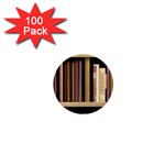 Books Bookshelves Office Fantasy Background Artwork Book Cover Apothecary Book Nook Literature Libra 1  Mini Buttons (100 pack)  Front