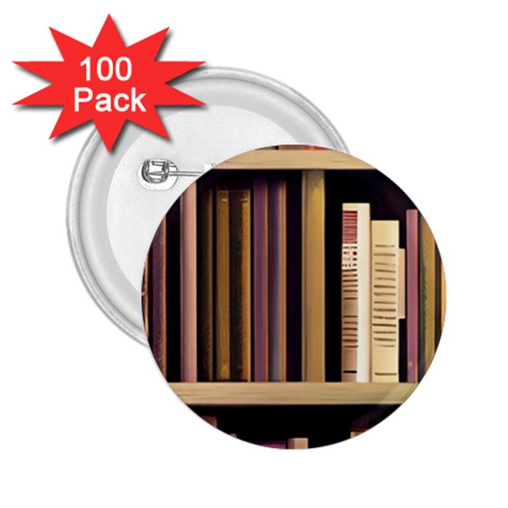 Books Bookshelves Office Fantasy Background Artwork Book Cover Apothecary Book Nook Literature Libra 2.25  Buttons (100 pack) 