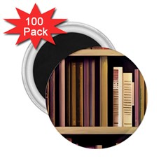 Books Bookshelves Office Fantasy Background Artwork Book Cover Apothecary Book Nook Literature Libra 2 25  Magnets (100 Pack)  by Grandong