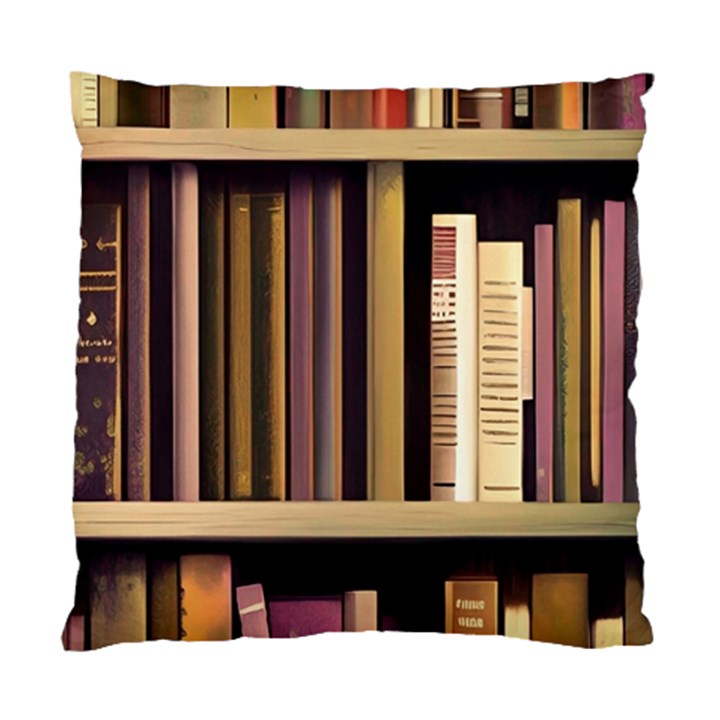 Books Bookshelves Office Fantasy Background Artwork Book Cover Apothecary Book Nook Literature Libra Standard Cushion Case (Two Sides)