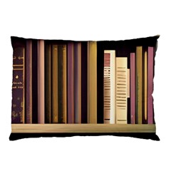 Books Bookshelves Office Fantasy Background Artwork Book Cover Apothecary Book Nook Literature Libra Pillow Case (two Sides) by Grandong