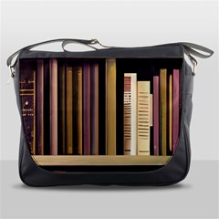 Books Bookshelves Office Fantasy Background Artwork Book Cover Apothecary Book Nook Literature Libra Messenger Bag by Grandong