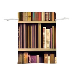 Books Bookshelves Office Fantasy Background Artwork Book Cover Apothecary Book Nook Literature Libra Lightweight Drawstring Pouch (m) by Grandong